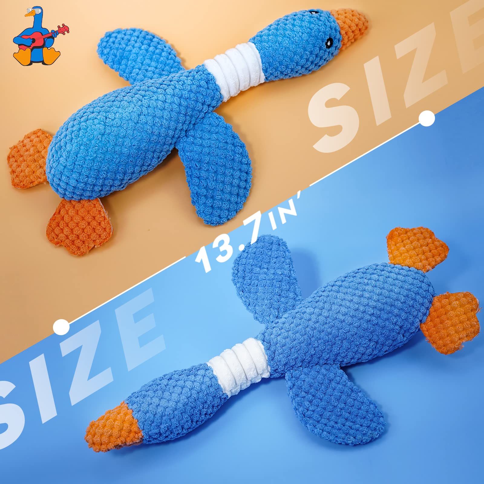 Vitscan goose chew toy for dogs encourages active play.