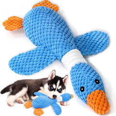 Vitscan goose indestructible dog toy plush for durable play.