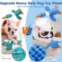 Vitscan goose teething dog toy plush for puppies.