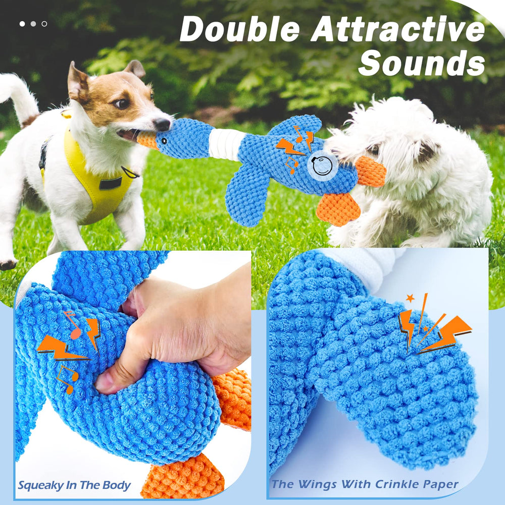 Vitscan goose tugging and pulling dog toy for games.
