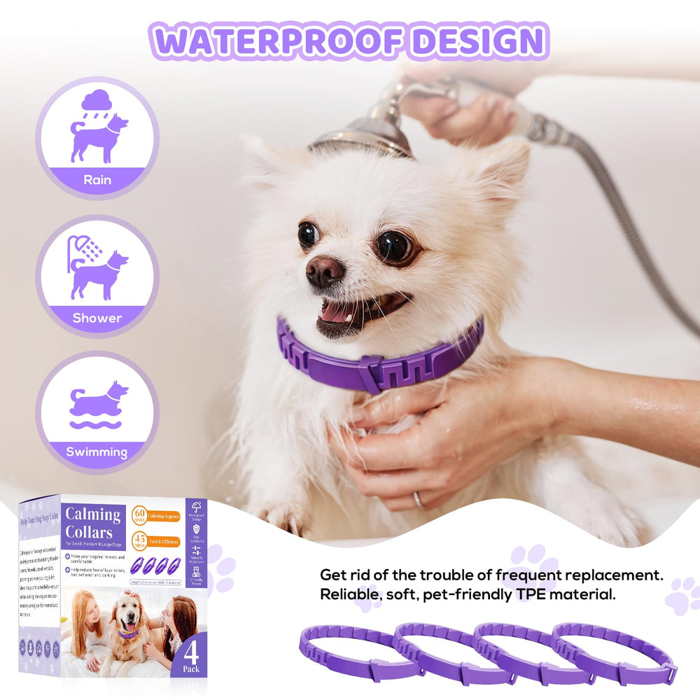 VivaciousVision collar waterproof material endures baths for ongoing calm.