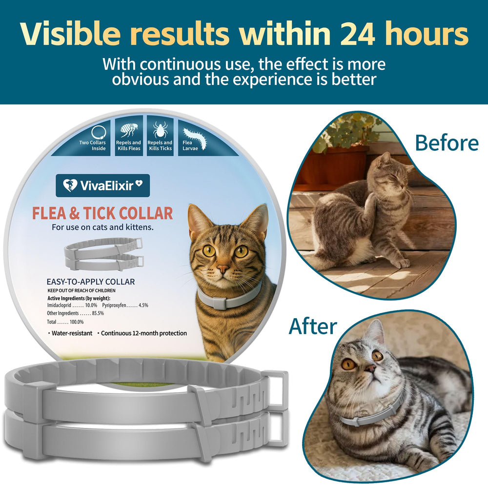VivaElixir comfort technology collar highlights flexible fit for daily wear.