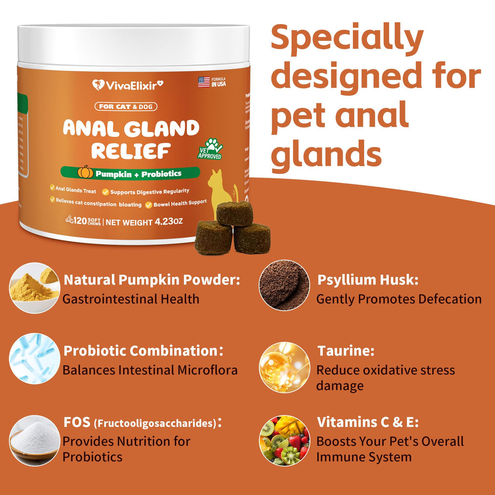 VivaElixir digestive-health-ingredients chews highlight taurine and prebiotic support.