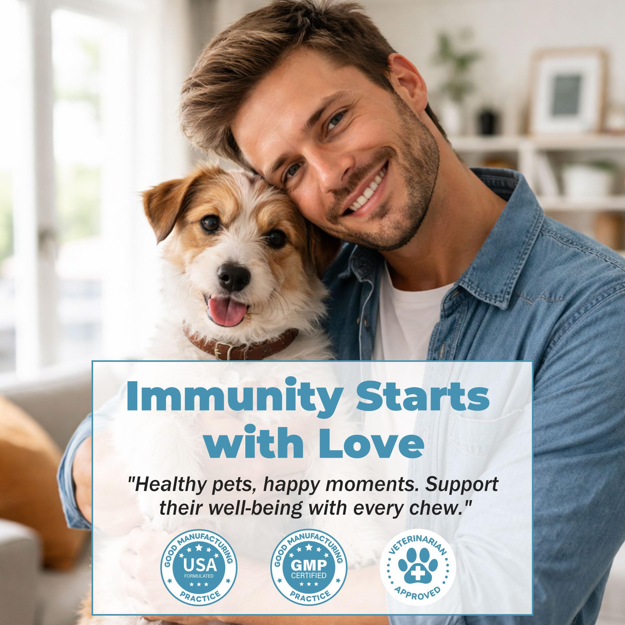 VivaElixir bottle of dog health chews ready for daily care