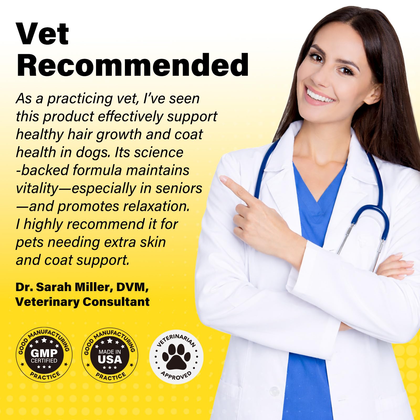 Scooper serving included beside the can for easy measuring.