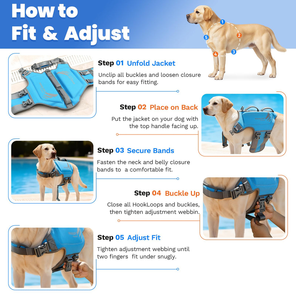 VIVAGLORY pink dog life vest color for visibility
