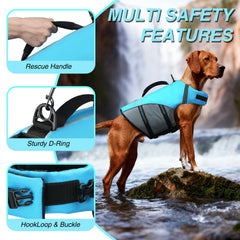 Handle and D-ring on VIVAGLORY vest for rescue and control