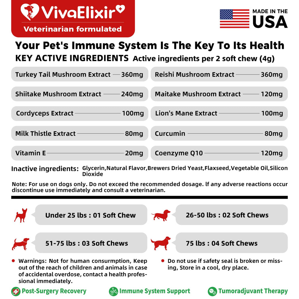 VivaElixir 150-chews pack for daily dog supplementation
