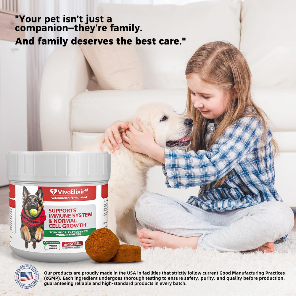 VivaElixir chicken-flavor chews with vet-reviewed ingredients