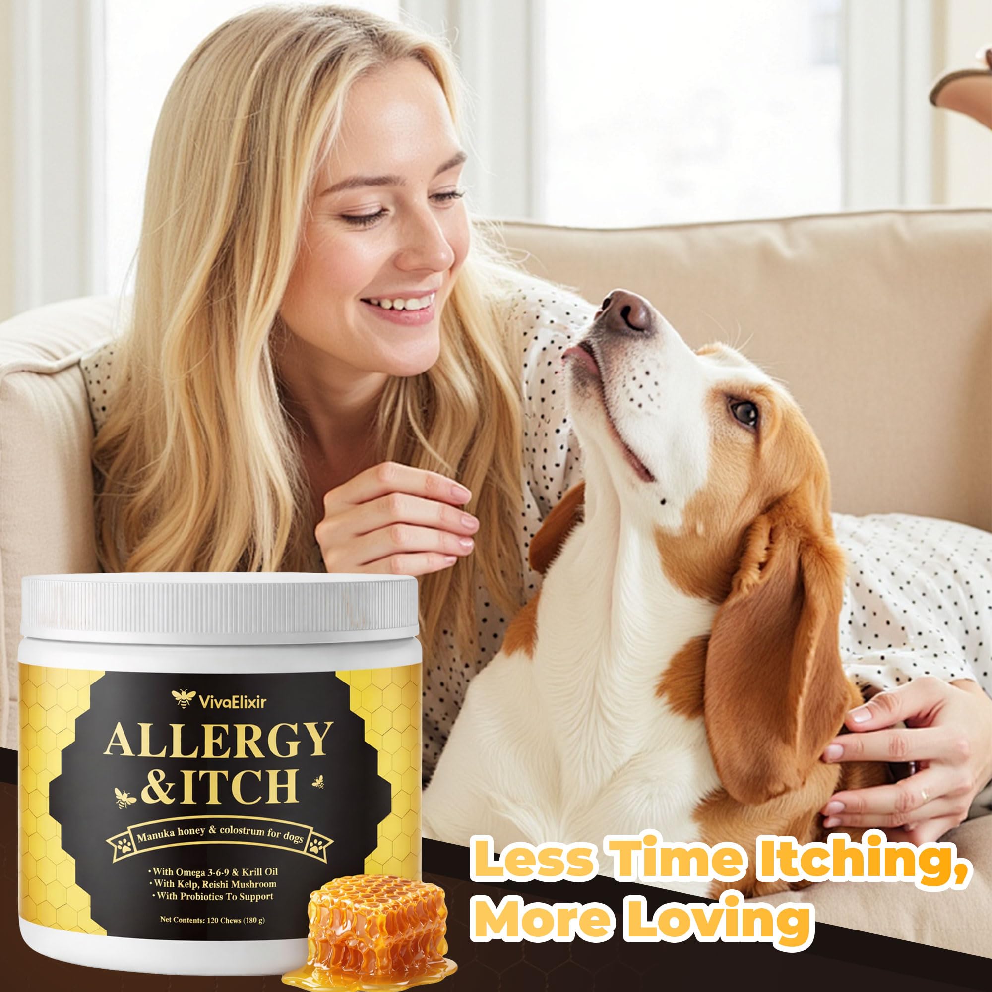 VivaElixir Manuka Honey for Dogs produced in USA in GMP facility