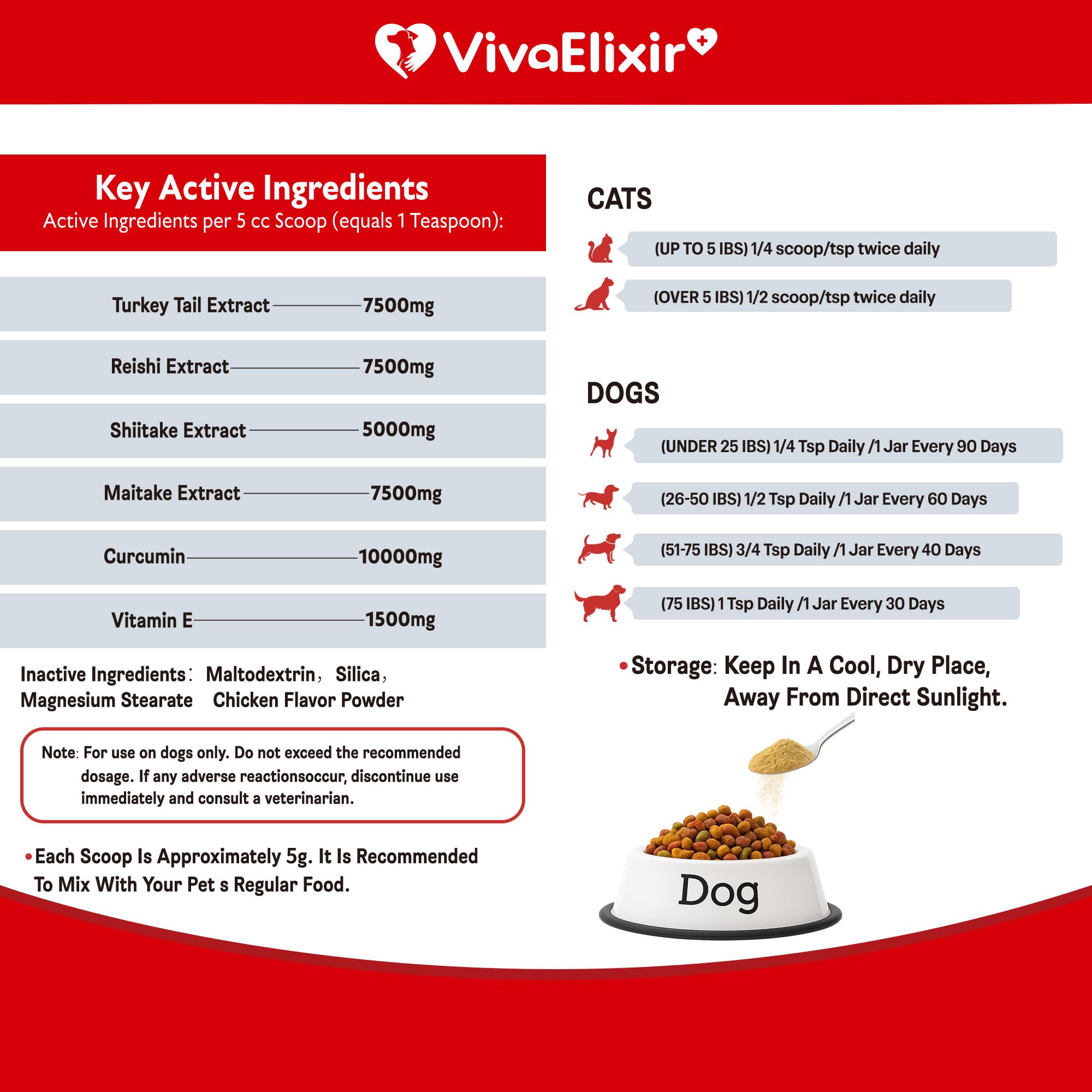 VivaElixir Mushroom Powder glass shows mixing into a drink for a mellow flavor