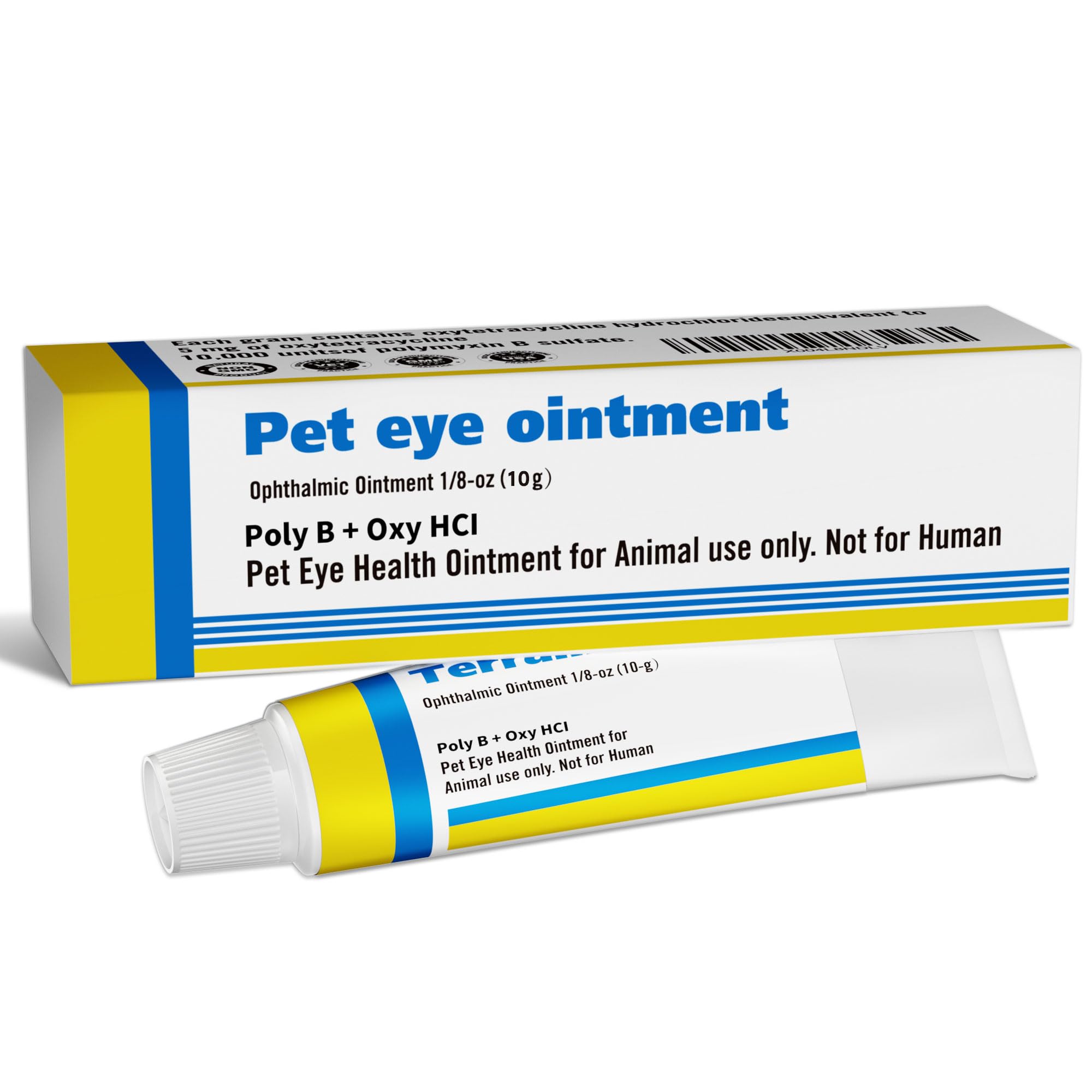 VivaElixir Pet Eye Health tube close-up for easy eye care.