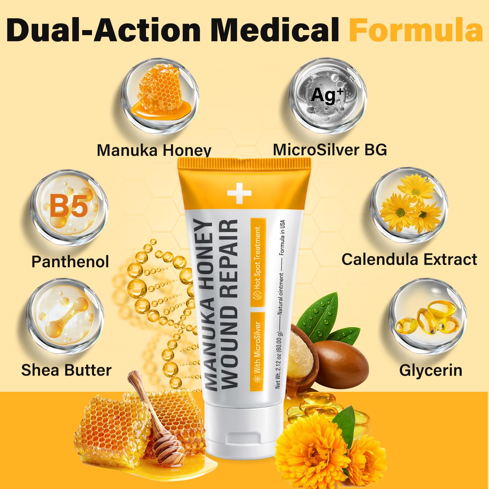 Applying VivaElixir ointment to a dog's itchy area for relief