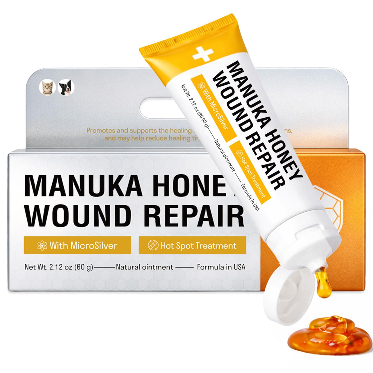 VivaElixir Rapid Wound Repair Ointment bottle for on-the-go hot spot relief