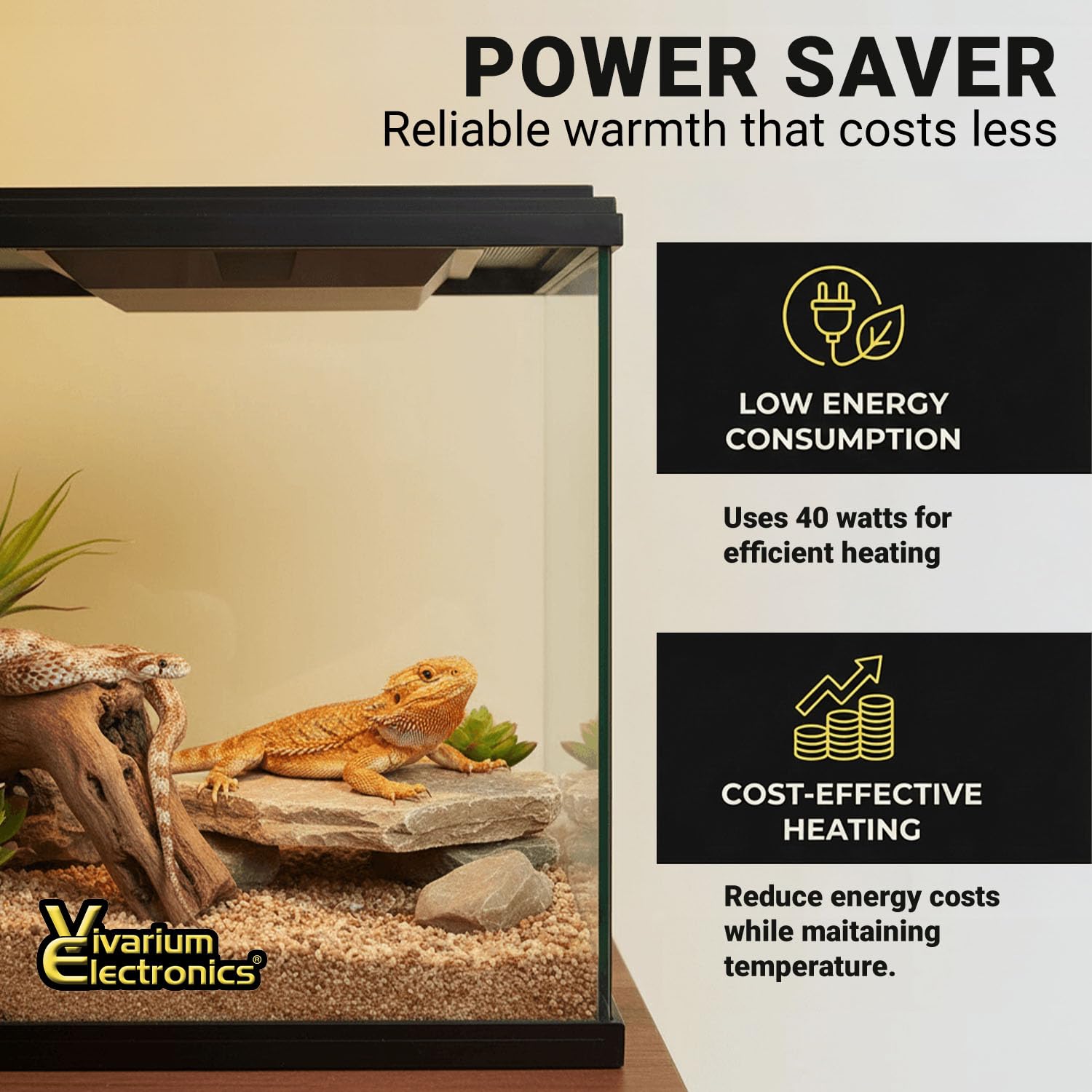 Panel with detachable power cord enabling easy installation and repositioning.