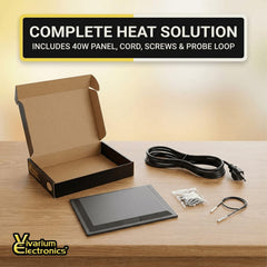 Vivarium Electronics thermal fuse detail adds overheating safety for reptiles.