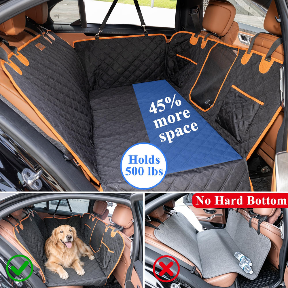 VIVASNIFF backseat hammock attachment keeps pets secure and comfortable during rides.