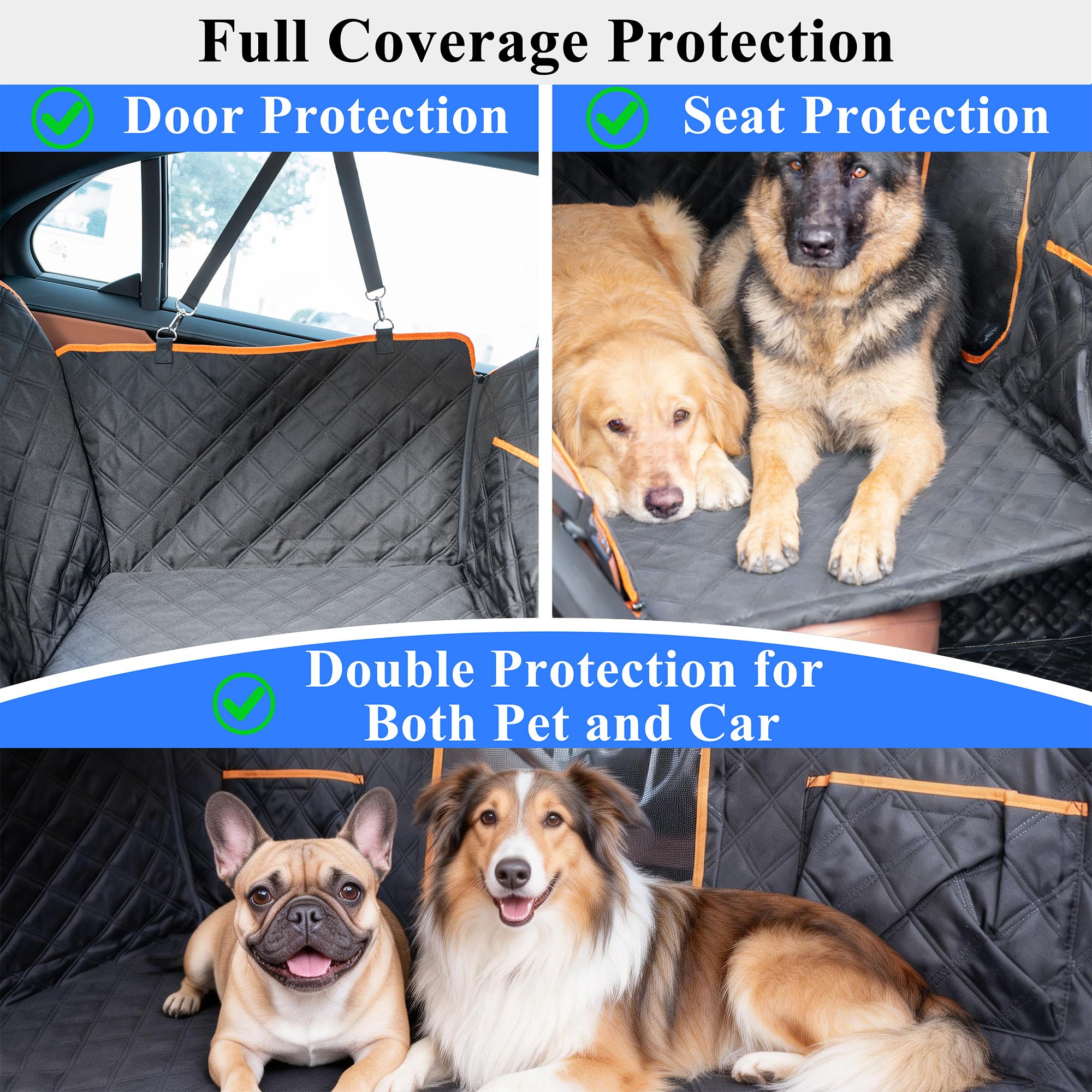 VIVASNIFF metal-hook side straps secure the extender across most cars with headrests.