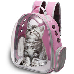Vivicreate cat backpack ventilation mesh sides promote airflow during walks.