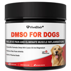 VivaElixir dog pain relief balm jar close-up for joint comfort.