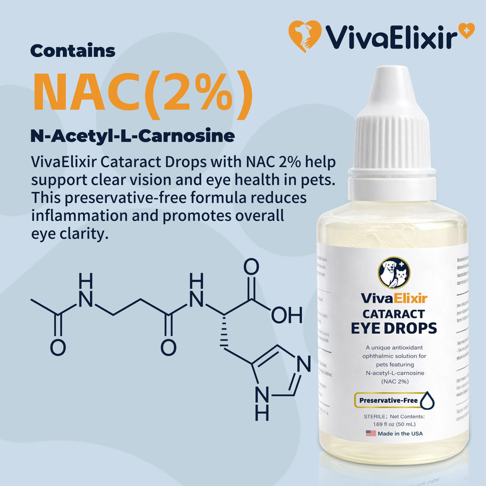 VivaElixir eye moisture hydration supports dogs' eyes and comfort.