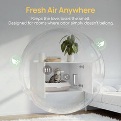 Viviendo drawer-style access for effortless removal and cleaning of the litter pan.