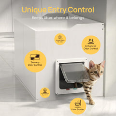 Viviendo enclosure top surface safely holds decor and items up to 150 lbs.