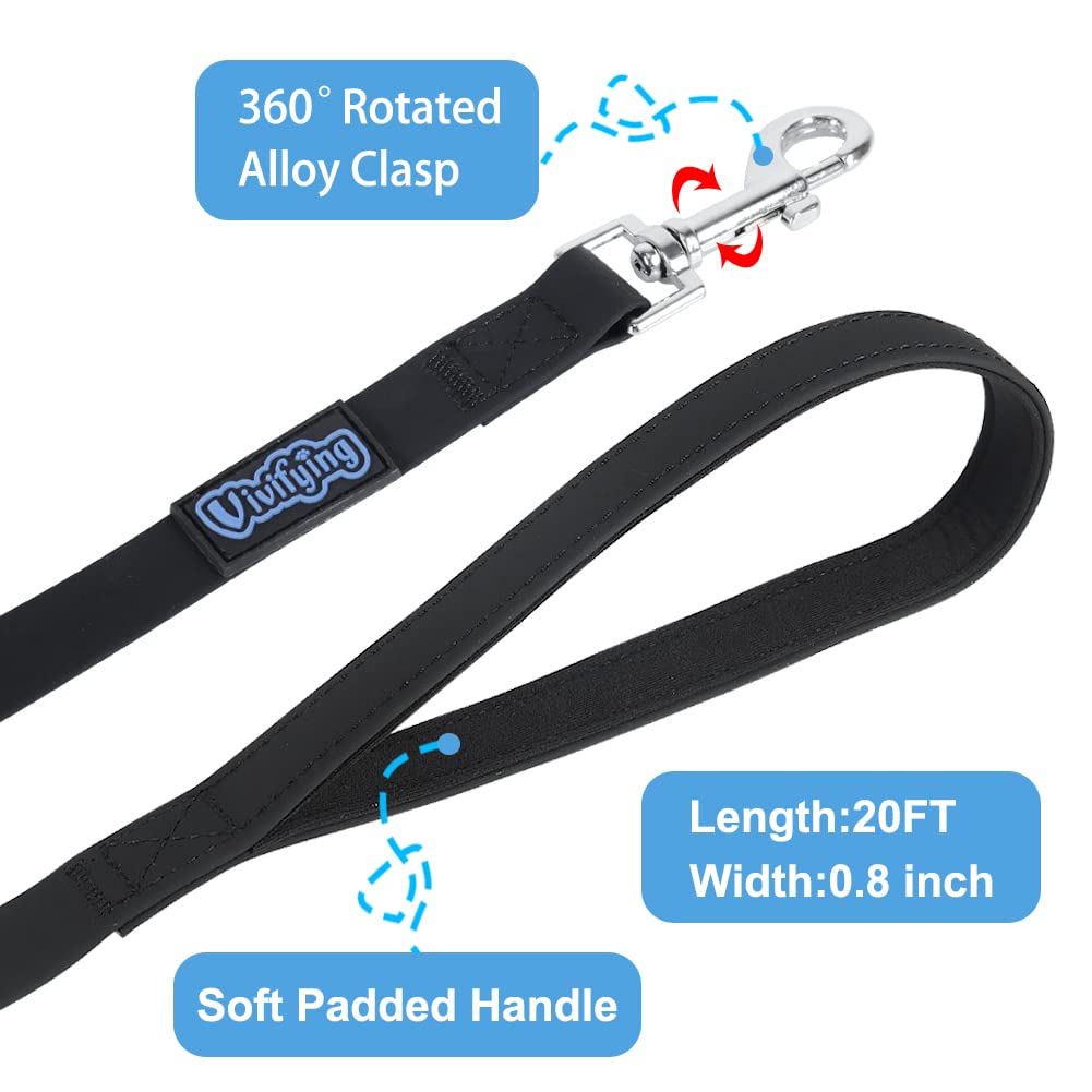 Vivifying 360-degree rotating buckle for secure, flexible leash use.