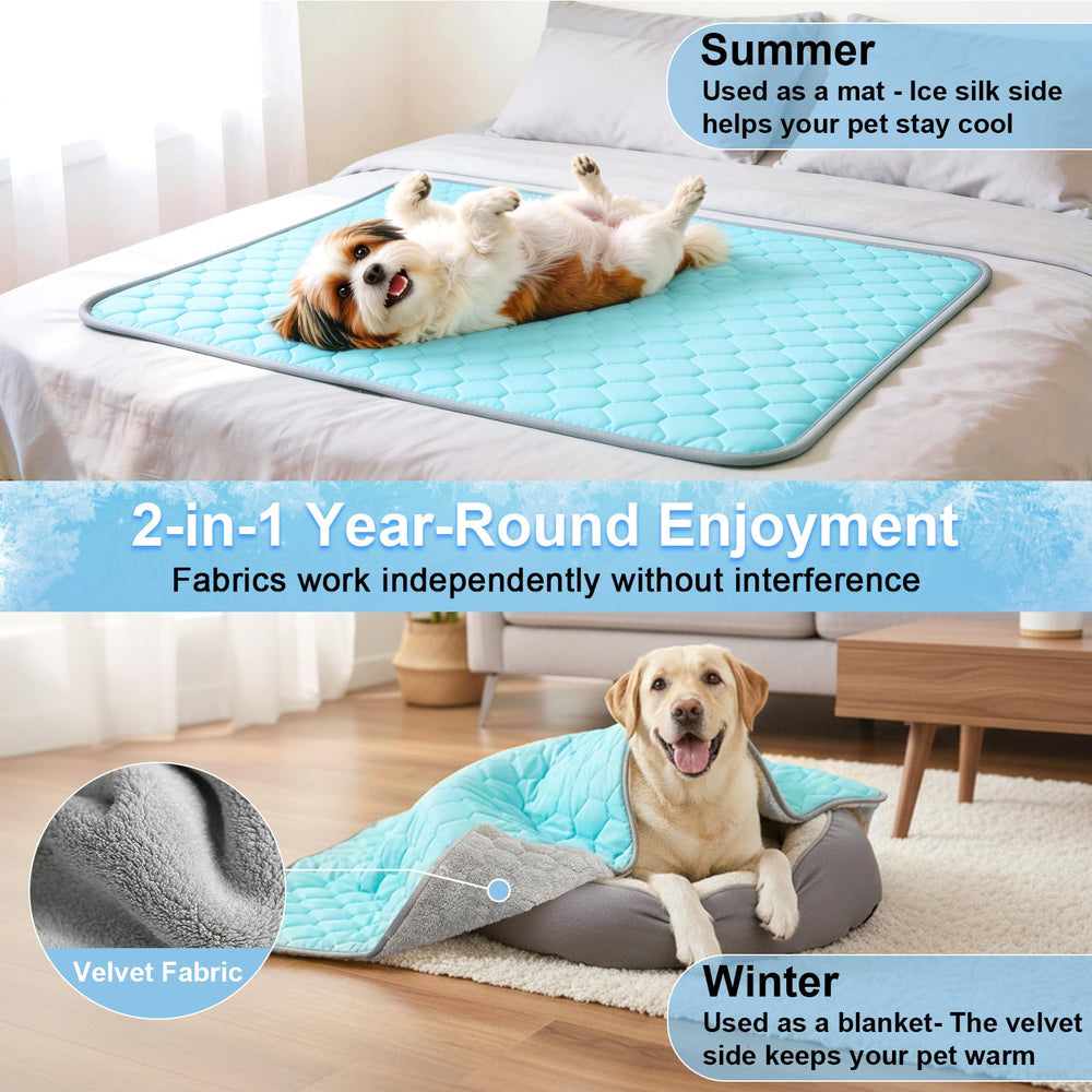 Blanket laid on a couch to illustrate versatile lounging for pets.