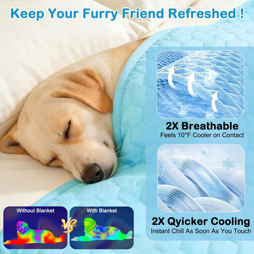 Vivifying reversible ice silk blanket shows dual cooling sides