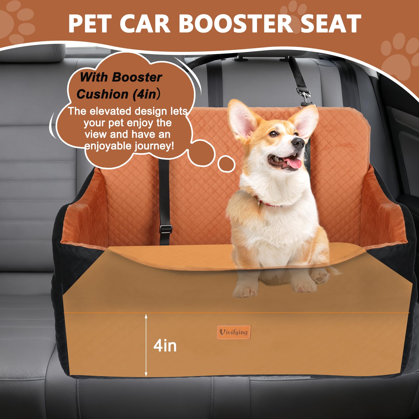 Vivifying 4-inch cushion boosts comfort for calmer rides and window views
