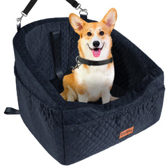 Vivifying dog car seat with safety buckle keeps pets secure during drives