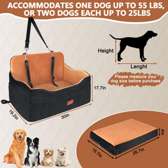 Vivifying dog car seat safety tethers keep pets secure during trips