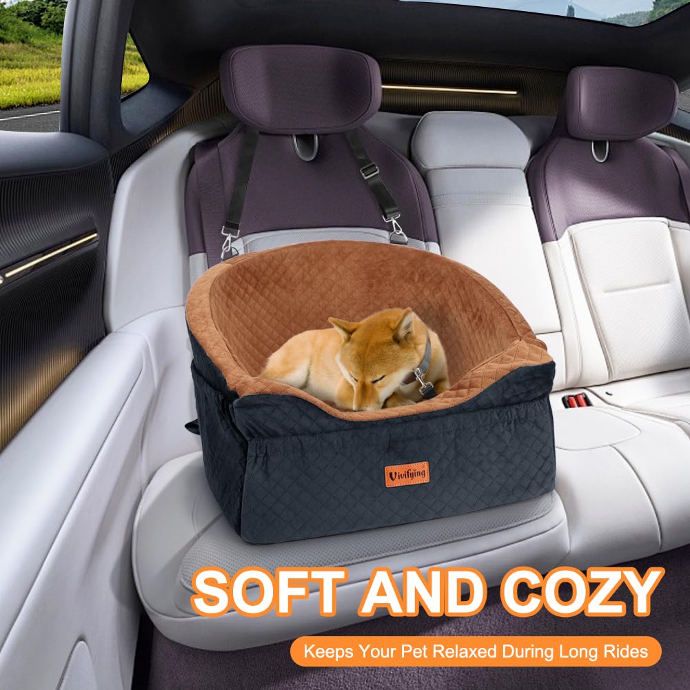 Vivifying soft plush fabric and cushion enhance comfortable rides.