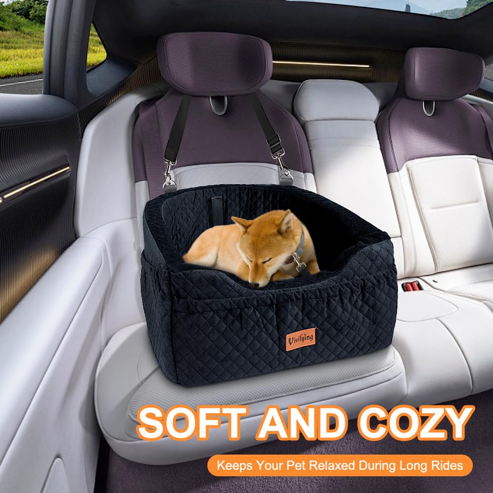 Vivifying dog car seat washable cover makes cleanups quick and simple