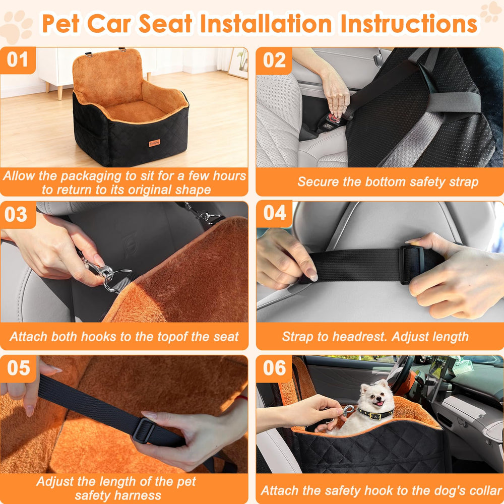 Vivifying dog car seat detachable cover is machine-washable for easy cleaning