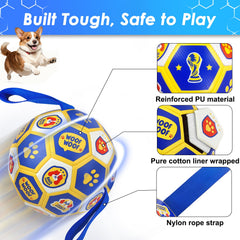 Vivifying World Cup ball toy cotton liner detail for gentle chew comfort.