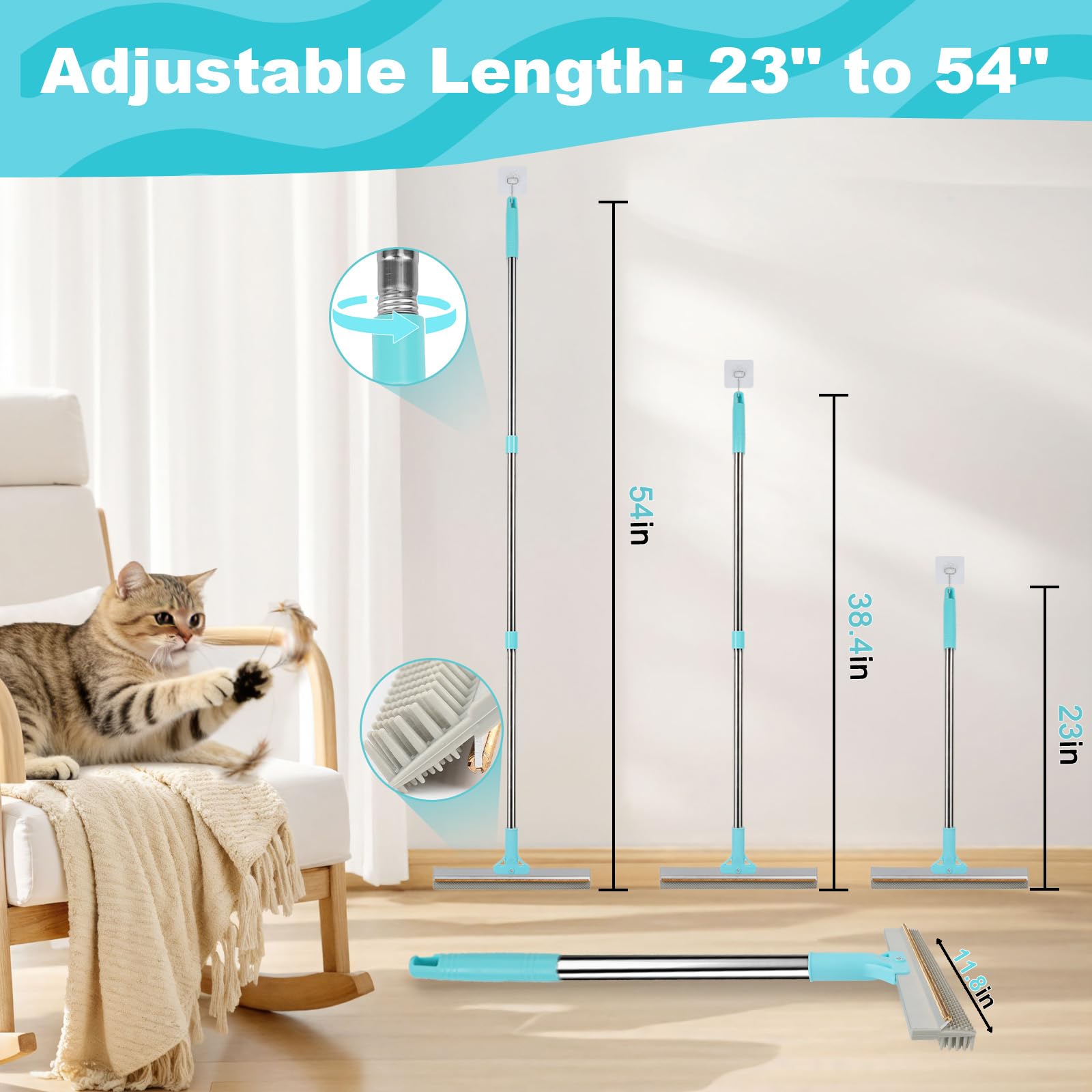 Vivifying multi-surface cleaning tool for carpets, stairs, and car mats.