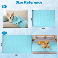 Vivifying blanket folded for travel, ideal for car seats and crates.