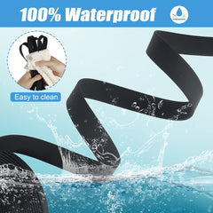 Vivifying PVC-coated leash 20ft black for quick drying and easy cleaning.