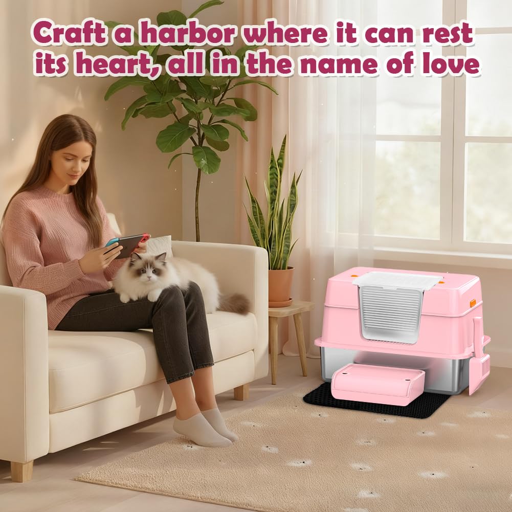 Vivifying secure latches and non-slip base for stability during use.