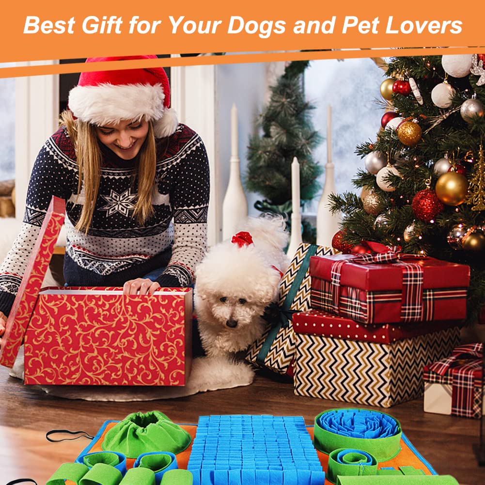 Vivifying Snuffle Mat with elastic straps for easy storage and travel.