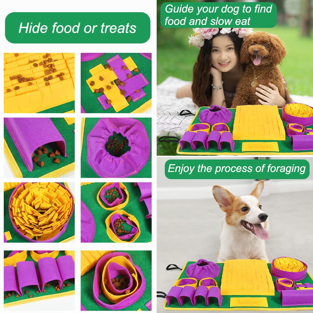 Vivifying Snuffle Mat is machine washable and rollable for easy cleaning and storage.