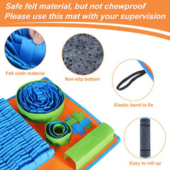 Vivifying Snuffle Mat promoting slower eating through guided sniffing and problem solving.