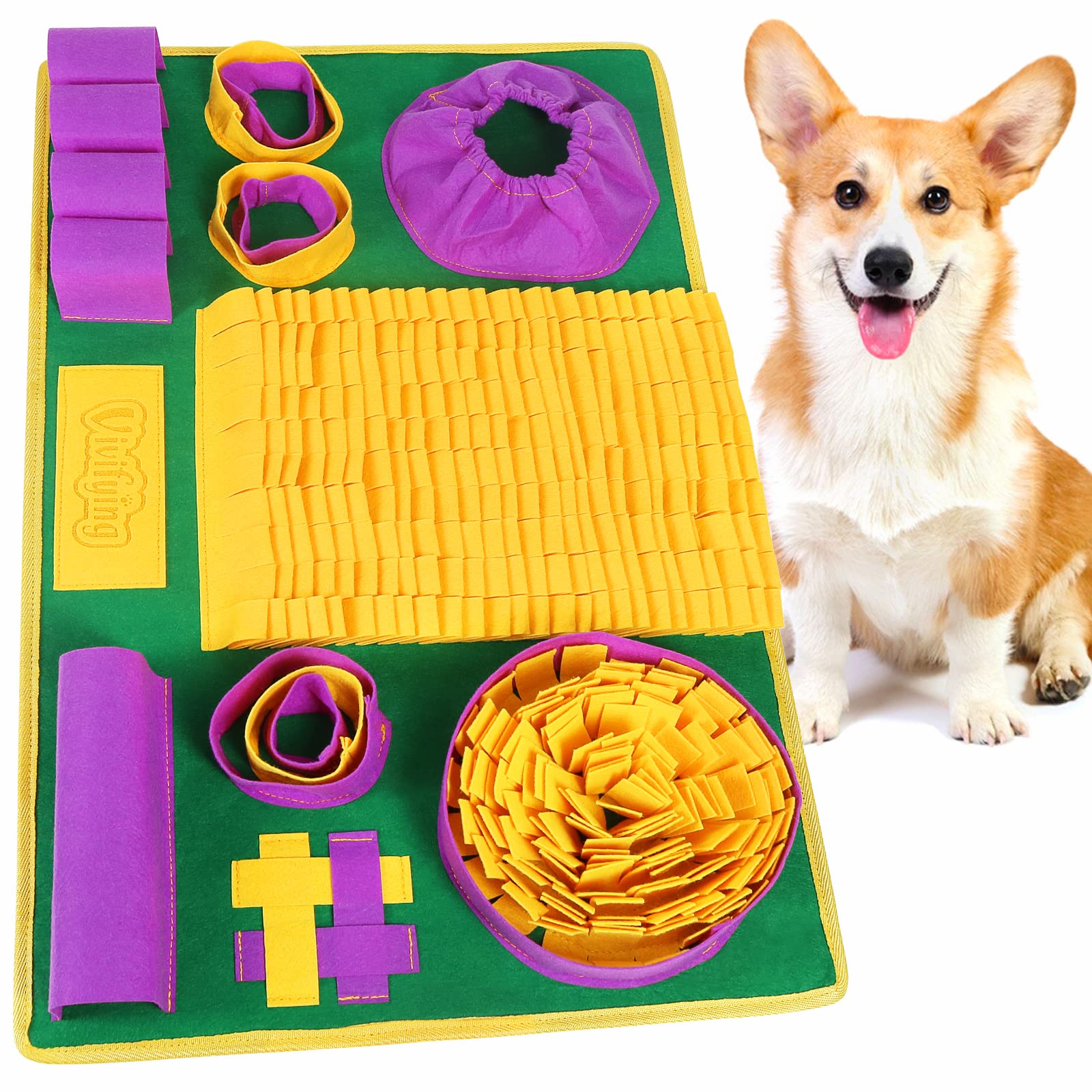 Vivifying Snuffle Mat for small dogs and cats promotes gentle play and mental engagement.