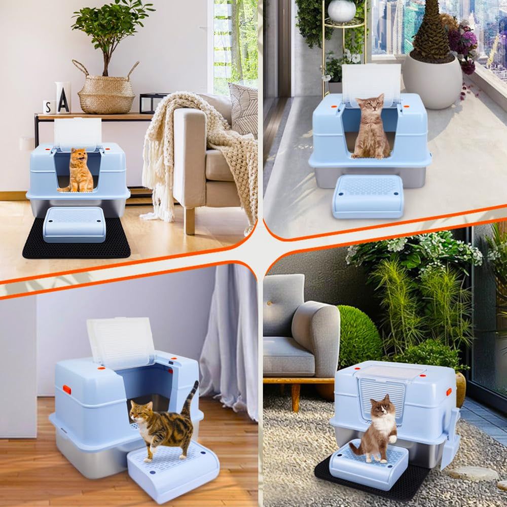 Vivifying footboard assists kittens and seniors with easier entry.