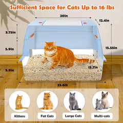 Vivifying side-entry litter box makes access easier for large cats.