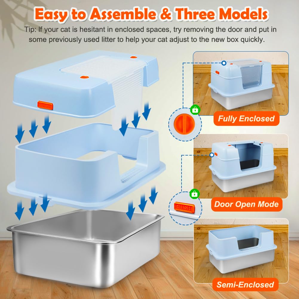 Vivifying XL litter box sized for cats up to 16 lbs.