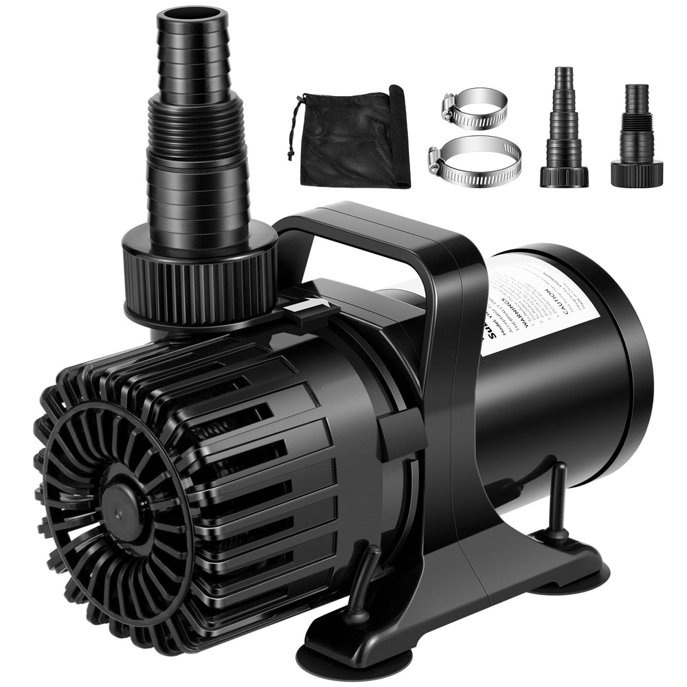 VIVOHOME 120W submersible pump delivering strong pond flow for waterfalls