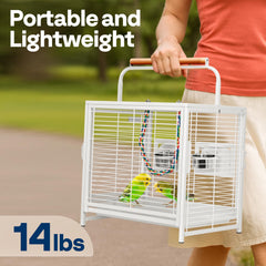 VIVOHOME 19-inch frame side view, durable and rust-resistant for frequent travel.